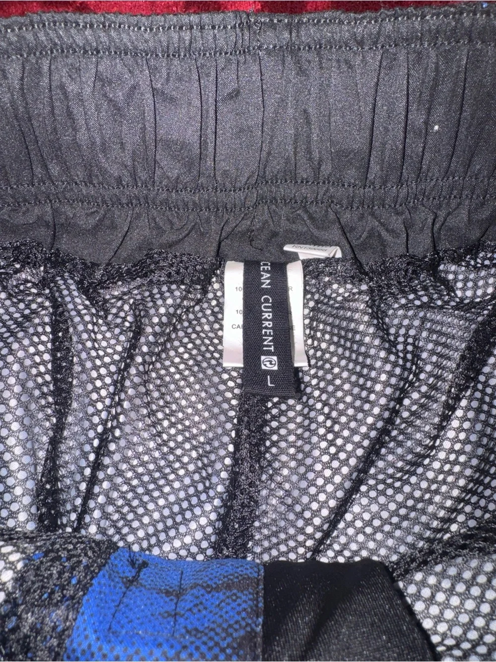 Y2k OceanCurrent board shorts with blue and black Size Large
